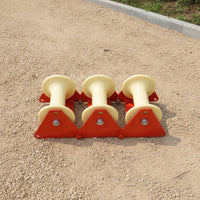 Heavy-Duty Cable Laying Pulley High-Capacity Triple Cable Roller Long-Lasting Wire Guide Wheel Corrosion-Resistant for Workshops