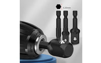 3 Pieces Oxidized Finish 1/2 Socket Adapter Cr-V Steel 3/8 Socket Adapter Heat-Treated Power Tool Accessory Forged for Electric Power Tools, Screwdrivers
