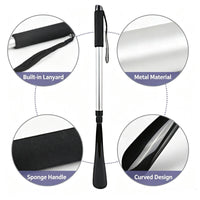 Telescoping Shoehorn with Wrist Strap Space-Saving for Daily Dressing, Bedrooms