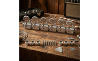 6 Pieces Guitar Tuning Machines Replacement Guitar Machine Heads Hardware Metal for Guitarists