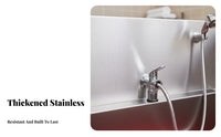 Stainless Metal Pet Washing Station Grooming Wash Basin Easy to Clean Stainless Steel Grooming Tub Heavy Duty Professional Dog Washing Station