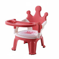 Squeaks When Seated Crown Backrest Squeaky Chair Rounded Corner Design Feeding Seat Ergonomic Back Support Kids Furniture Stable and Sturdy for Kindergarten
