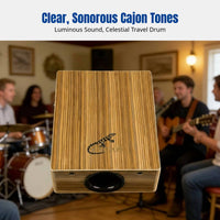 Square Cajon Drum, Portable Hand Drum, Wooden Percussion Box, Travel Hand Slap Drum, Multiple Options