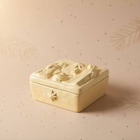 Christmas Resin Box with Lids Embossed Christmas Box Reusable