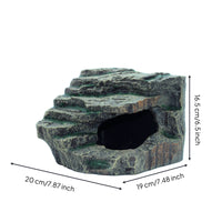 Reptile Hide with Basking Surface Basking Surface with Stepped Reptile Cave for Pet Reptiles