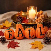 Halloween Pumpkin Resin Decoration for Harvest Festival and Party