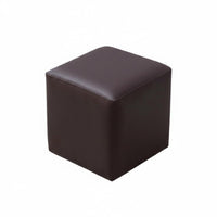 Faux Leather Surface Upholstered Pouffe Padded Seat Upholstered Footrest Multifunctional Low Stool Multi-Purpose for Children, Families, Homeowners, Living Room, Entryway, Bedroom, Home fromice