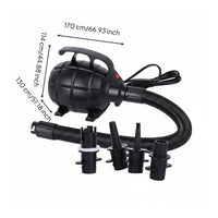 Portable Electric Air Pump 500W Portable Inflator Deflate Outdoor Gear for Travel