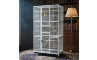 Metal Avian Enclosure Cage Versatile Avian Enclosure Cage Heavy Duty Wrought Iron Birdcage for Aviary