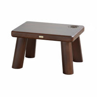 sturdy Wood Legs Upholstered Low Square Stool Multi-Purpose Upholstered Ottoman Soft Padded pad Footrest space-efficient Design for Homeowners, Adults, Children, Living Room, Entryway, Bedroom, Under Desk