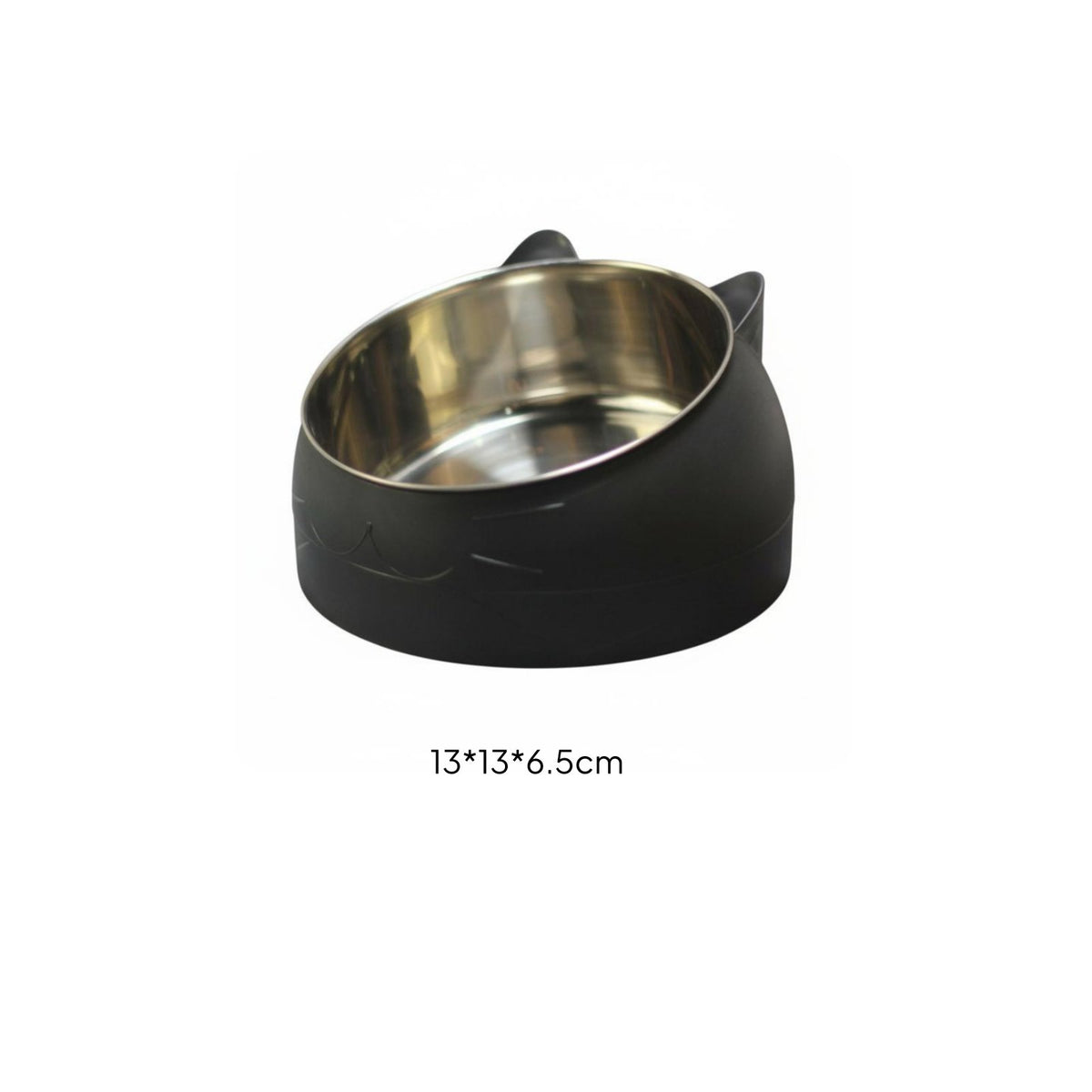 Anti-Tip Design Stainless Steel Pet Bowl Spill-Proof Elevated Pet Bowl Easy to Clean for Small Dogs, Kittens