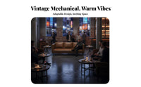 Urban Loft aesthetic Booth Dining Set Retro Design ribbed rear Booth robustDuty Commercial Furniture Single & Double-Sided for Bar Managers, Interior Designers, Business Owners, Bistro, eatery, Lounge Area