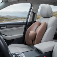 Car Seat Lumbar Support Cushion Ergonomic Contoured Back Cushion Backrest Supportive for Drivers, Road Trips