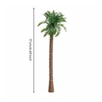 Sand Table Tree Model Lifelike Design Plastic Coconut Tree Model Mixed Sizes