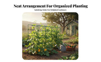 Multi-Purpose Vegetable Support Rack Sturdy Construction Adjustable Plant Support Long-Lasting Garden Trellis Weather-Resistant for Gardeners, Home Growers, Homeowners, Backyard, Greenhouse, Balcony, Patio