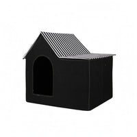Foldable Pet House textile Covered Foldable Cat House Arched Entrance Cat Shelter for Cats