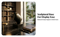 Marble Bull Sculpture Modern Abstract Bull Sculpture for Tabletop Display