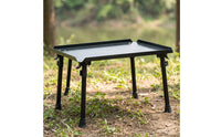 Folding Metal Secure Table Foldable Table Sturdy Furniture for Campers, Outdoor Enthusiasts, Camping, Picnics, Fishing