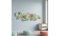 Dinosaur Wall Busy Board Dinosaur Busy Board Finish Wood Wall Activity Center for Kindergarten