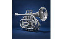 Pocket Trumpets Polished Pocket Trumpets Lightweight Mini Brass Instrument for Beginners, Students, Home Practice