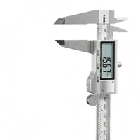Metal Housing Stainless Steel Digital Caliper Metric and Inch Precision Measuring Caliper Single-Button-Button Single-Unit Conversion 0.01 Mm Resolution