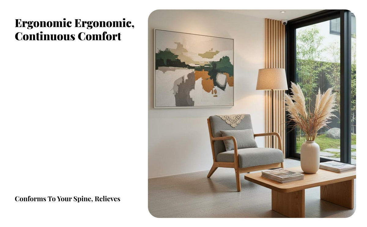 Japanese design Wood Frame Settee Nordic stylistic Sofa Minimalist Design Small Couch Space-Saving for Guesthouse Owners, Apartment Dwellers, Office Managers, Living Room, Reception Area, Bedroom