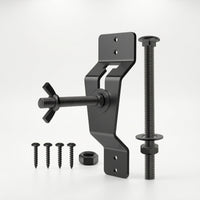 Spare Tire Bracket with Hardware Wall-Mounted Tire Carrier Bracket Secure Black for Trailer Owners, Enclosed Trailers