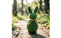Easter Rabbit Ornament Handmade Fuzzy Rabbit Figure Rustic Allure for Desktop