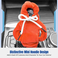Winter Plush Gear Shift Cover, Hoodie Design, Car Lever Protector