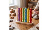 Child-Centered Bead Matching Toy Stacking Bead Sorting Board with Rods Educational Developmental for Homeschool