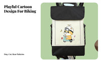 Large Capacity Waterproof Handlebar Bag Easy Installation Electric Scooter Front Bag Multi-Use for Commuters, Students, Commuting, Shopping