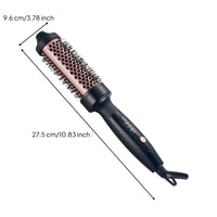 Hair Straightener Brush Salon-Like Heated Styling Brush with LCD Display Electric Styling Comb with Bristles Anti-Scald Compact