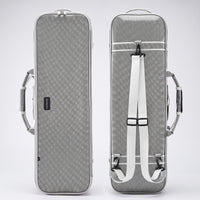 Hard Shell Violin Case with Shoulder Straps Textured Violin Case with Straps Lightweight Sturdy for Students, Lessons