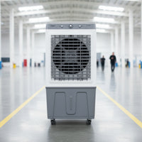 Evaporative Air Cooler with Wheels Industrial Evaporative Air Cooler Wheeled Mobile for Workshop, Factory