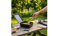 Camp Pie Maker with Wooden Handle Compact Pie Iron Easy-to-Clean Cookware for Campers