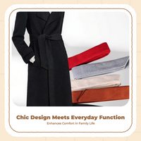Women's wool waist belt with bow