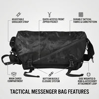 Shoulder Bag and Crossbody Bag Men for Daily Use, Large Capacity Polyester Chest Bag with 13-inch Laptop Compartment, Travel Bag, 45*19*23 cm