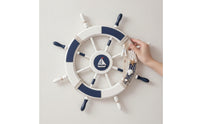 Ship Wheel with Rope Nautical Ship Wheel Handcrafted Decor for Living Room