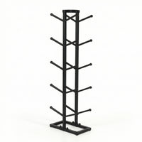 Freestanding Ball Storage Rack Five-Tier Ball Storage Rack Double-Row for Daycares, Training Areas