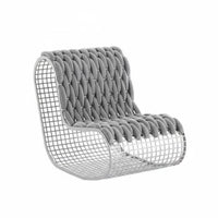 Nordic Design Wicker Lounge Chair Woven Frame Patio Seating Group Weather-Resistant Outdoor Furniture Modern design for Hotel Managers, residents, partners, Garden, Balcony, Courtyard, posterioryard