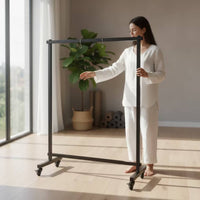 Gong Stand with Wheels Wheeled Metal Gong Chime Stand Mobile Rack for Sound Healers, Musicians, Meditation Rooms, Mindfulness Practice Studios