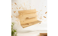 Wall-Mounted Shelf 3 Tier Wooden Display Shelf Decorative for Collectors
