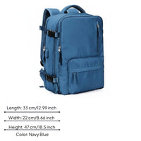 Water-Resistant Travel Laptop Backpack USB Charging Organized Travel Backpack Anti-Theft Luggage Item Mesh Back Panel