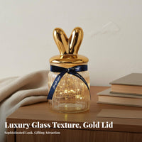 Glass Hope Bottle Creative Gift Fortunate Celestial Jar Cute Lid Storage Bottle Multi-Functional Glass Candy Buffet Jar Elegant