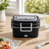 Heated Lunch Container Leak-Resistant Heated Lunch Box Spill Portable Food Warmer for Office Workers, Commuters, Car, Truck, Road Trips