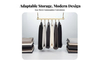 Space-Saving Multi-Rod Pants Hanger Foldable Design Multi-Garment Hanger Non-Slip Closet Organizer 360° Swivel Hook for Apartment Dwellers, Homeowners, Students, Bedroom, Dorm Room