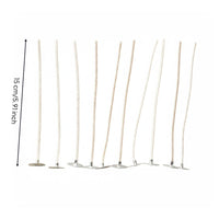 10 Pieces Good Oil Absorption Pre-Waxed Candle Wick Stable Flame DIY Candle Wick Easy To Use Bendable For