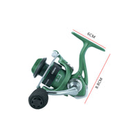 Ultralight Mini Reel Lightweight Small Compact Fishing Reel Portable Gear Foldable for Beginners, Travel