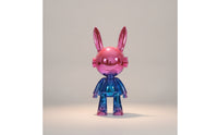 Hare Figurine with Electroplated Finish Glossy Hare Figurine Reflective Bunny Statue for Art Collectors, Homeowners, Console Table, Living Room