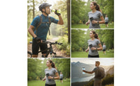 Foldable Water Bottle Leakproof Collapsible Sports Bottle Lightweight for Hiking